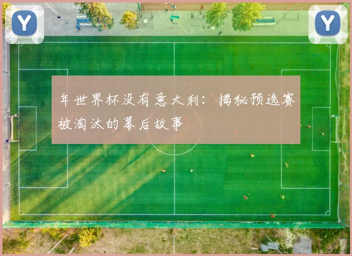 年世界杯没有意大利：揭秘预选赛被淘汰的幕后故事